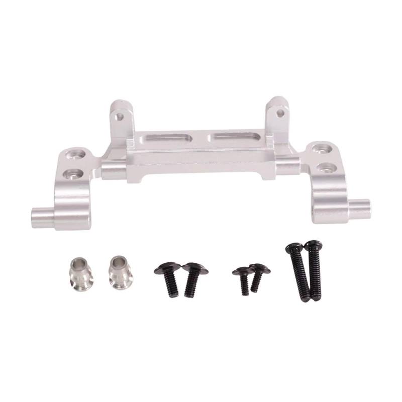 GTFRUQAS Für MN168 1:12 RC Lenkgetriebe Fest Mount Lenkgetriebe Für Seat Scale RC Truck DIY Zubehör Rot Argent Schwarz RC Ersatzteile(Argent) von GTFRUQAS