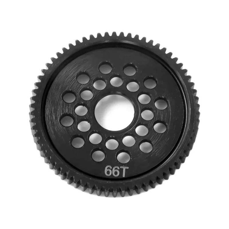GTFRUQAS Für Tamiya TB-04 TB04 TB05 TA07 FF04 RC Auto Upgrade Teile Zubehör Stahl Metall 66T 06 Modul Stirnrad Hauptzahnrad 51548 RC Ersatzteile von GTFRUQAS