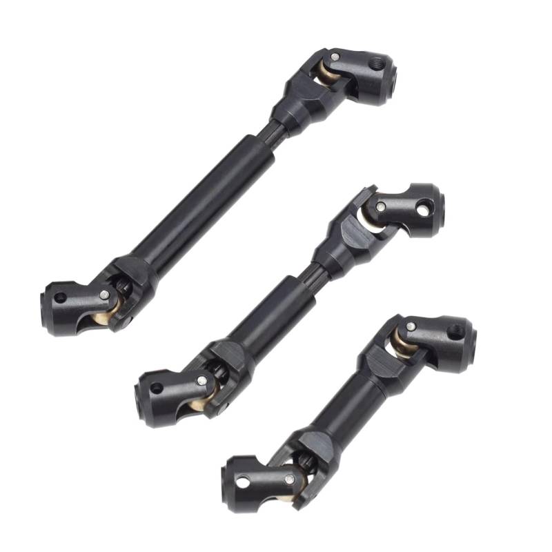 GTFRUQAS Für Traxxas Für TRX-6 G63 6X6 1/10 3Pcs Metall Antriebswelle CVD Antriebswelle RC Crawler Auto Upgrade Zubehör Teile Ändern RC Autozubehör von GTFRUQAS