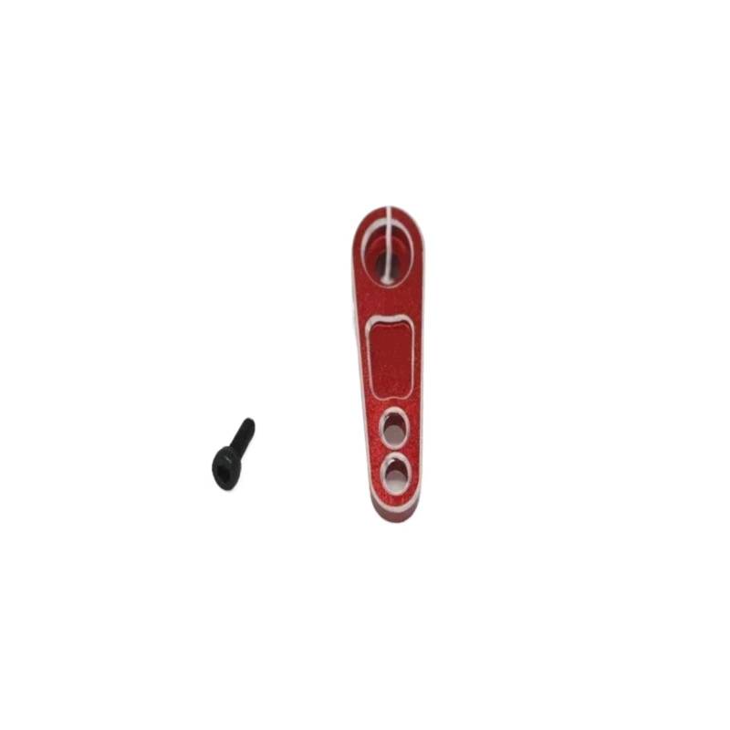 GTFRUQAS Für Traxxas Für TRX4 RC Crawler Truck Aluminium 25T Servo Horn Lenkung Arme Rot Schwarz RC Ersatzteile(Red) von GTFRUQAS