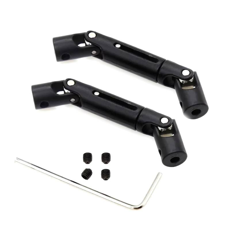 GTFRUQAS Für Wpl C24 C34 B14 B36 Für MN D90 Für MN99S 1/12 Upgrade Metall Antriebswelle Getriebewelle RC Auto LKW Teile Zubehör RC Autozubehör(Black) von GTFRUQAS