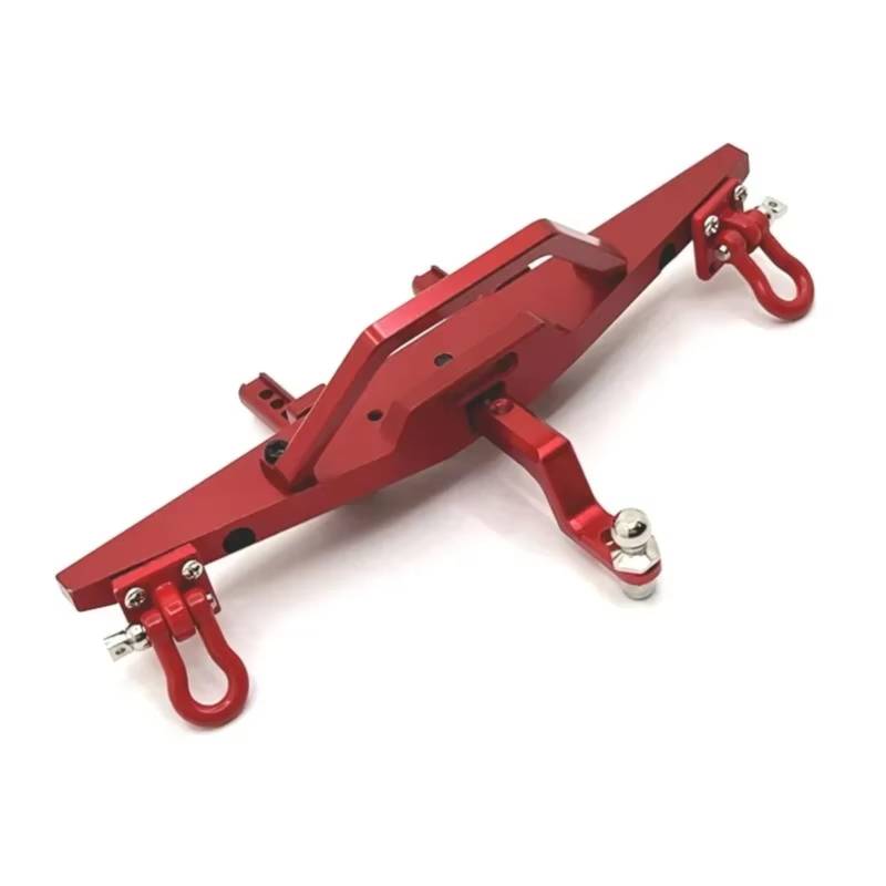 GTFRUQAS RC Autozubehö Für MN128 MN86 G500 1/12 Metall Vorderen Und Hinteren Stoßfänger Mit Abschlepphaken RC Auto Upgrade Teile Zubehör(Red,Bumper Front) von GTFRUQAS