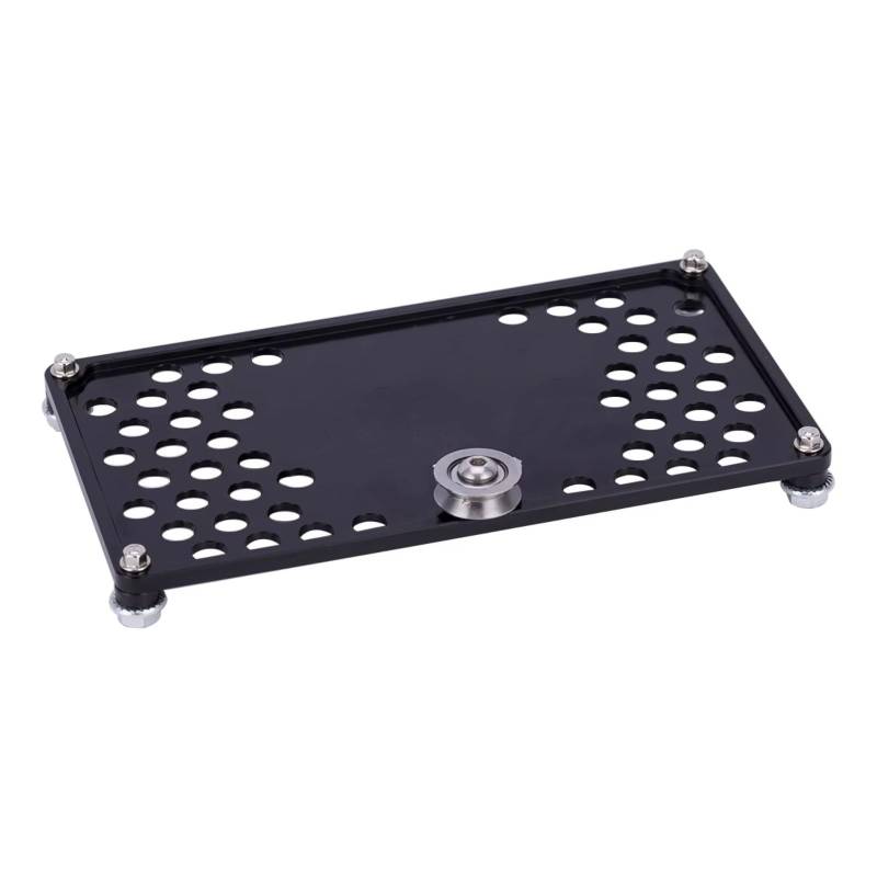 GTFRUQAS RC Autozubehö Für SCX10 Für TRX4 Für Capra FJ40 1/8 1/10 Aluminium Dachgepäckträger Mit Riemenscheibenlagerwaage RC Auto Auto Shell Dekoration Gehäusezubehör(Black,A) von GTFRUQAS