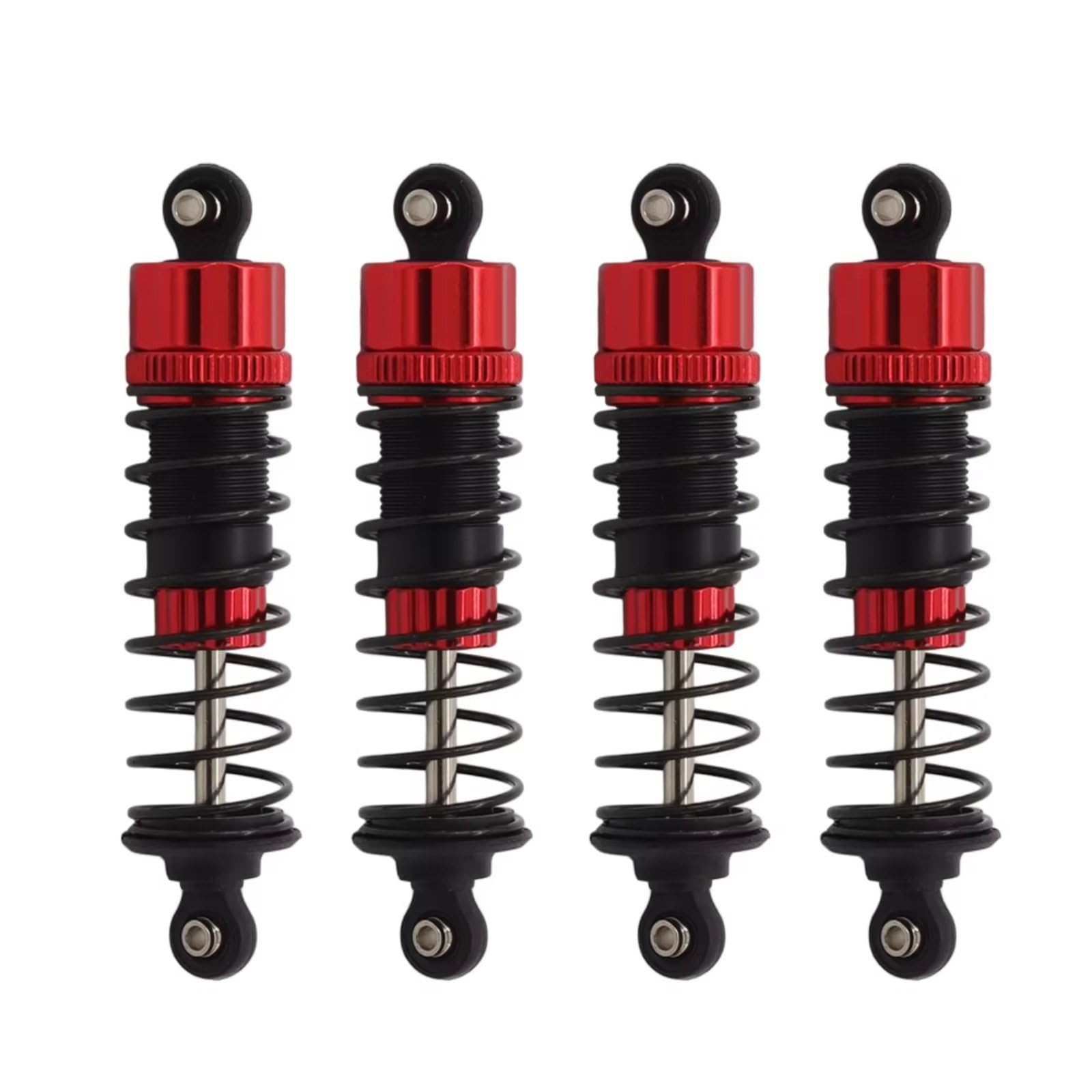 GTFRUQAS RC Autozubehö Für SCY 16101 16102 Pro Für Wltoys 124008 124017 Für MJX Für Hyper Go 16207 16208 16210 14301 14210 Verbesserte Stoßdämpfer RC Auto Teile(80mm 4PCS) von GTFRUQAS