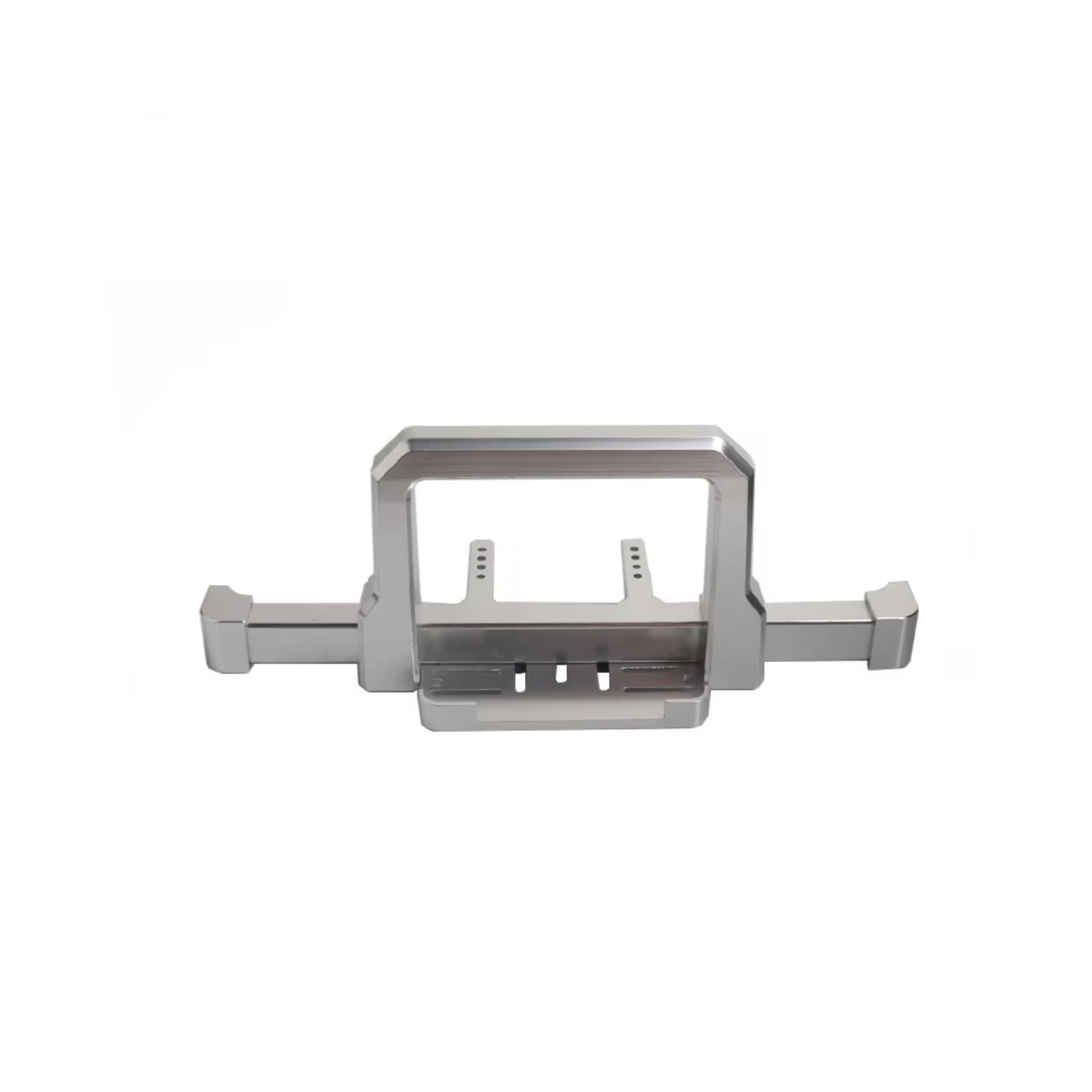 GTFRUQAS RC Autozubehö Für TRX-4 Für Defender 82056-4 1/10 Aluminium Legierung Vorderen Und Hinteren Stoßfänger RC Crawler Auto Upgrade Teile(Silver,Front) von GTFRUQAS