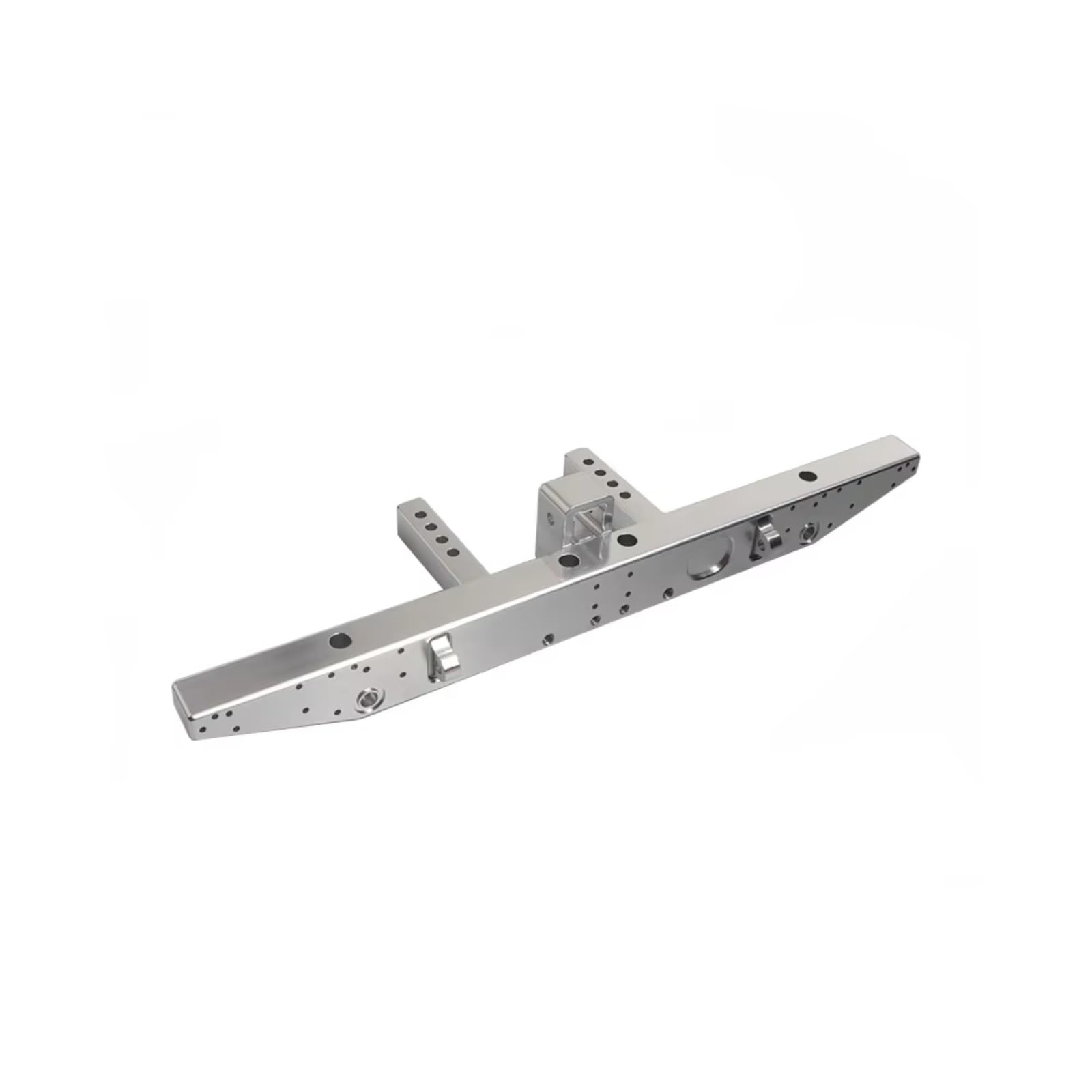 GTFRUQAS RC Autozubehö Für TRX-4 Für Defender 82056-4 1/10 Aluminium Legierung Vorderen Und Hinteren Stoßfänger RC Crawler Auto Upgrade Teile(Silver,Rear) von GTFRUQAS