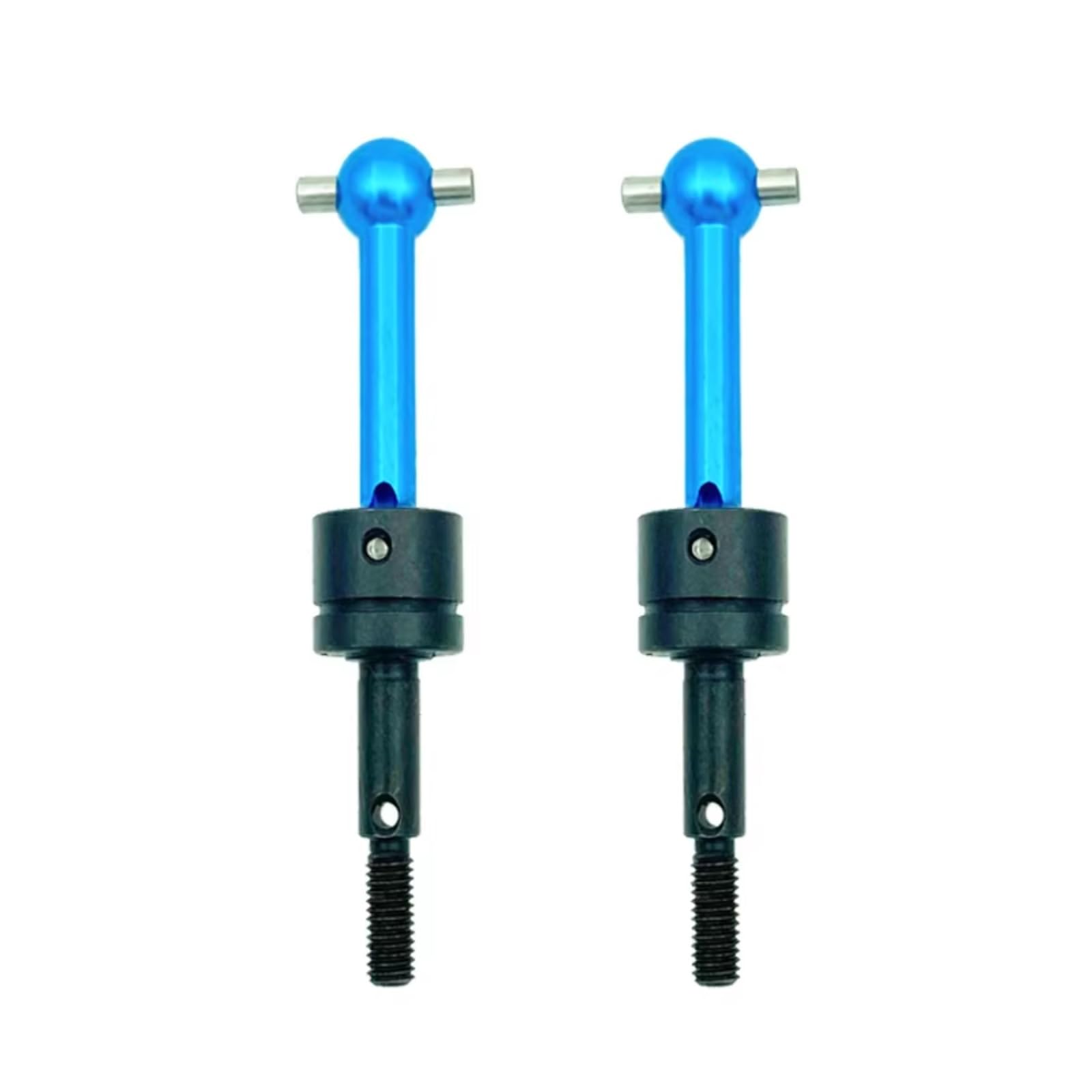 GTFRUQAS RC Autozubehö Für Tamiya Für TT-01 Für TT01 Für TT-02 Für TT02 TA04 1/10 2PCS RC Auto Metall Antriebswelle CVD 53792 RC Auto Upgrade Teile(Blue) von GTFRUQAS