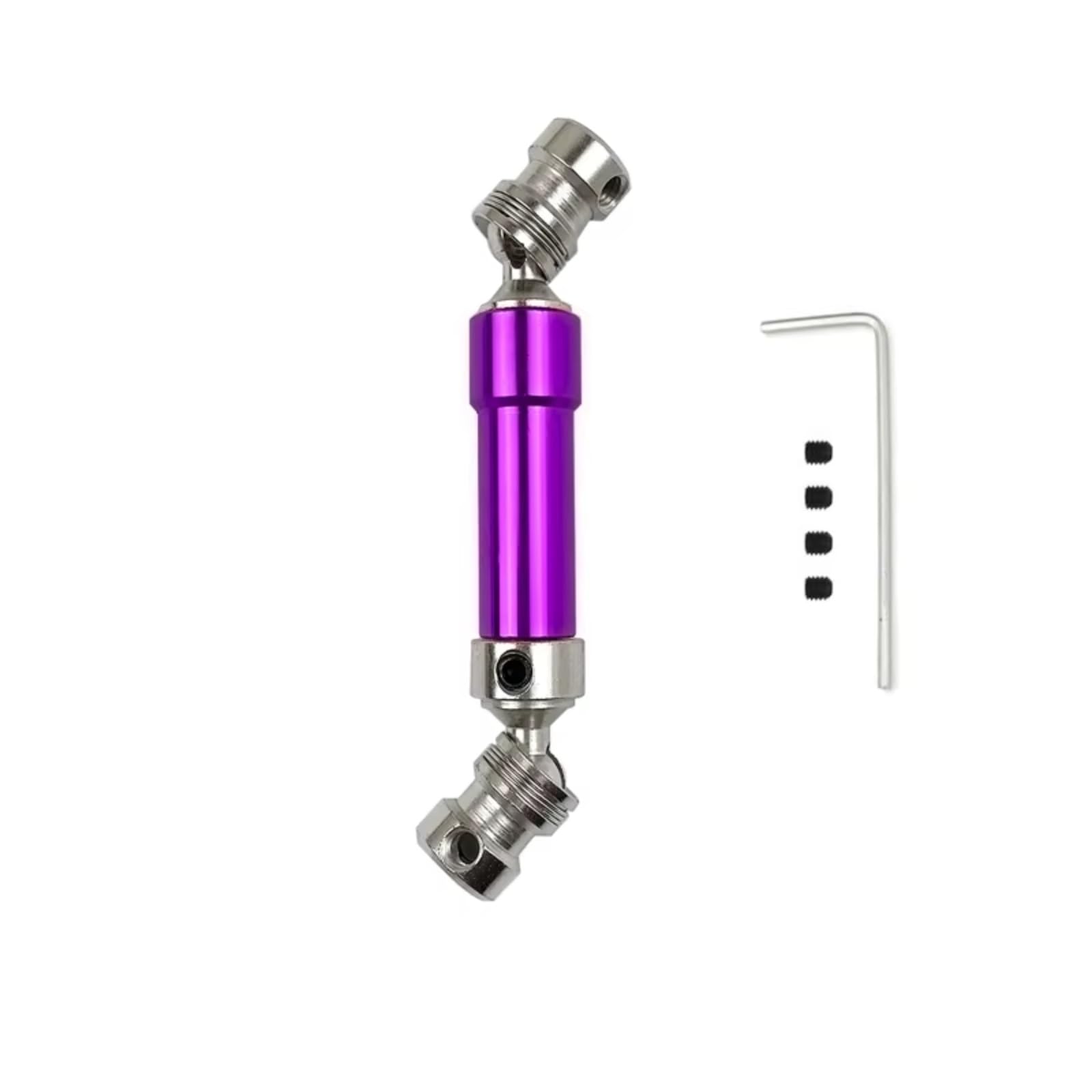 GTFRUQAS RC Autozubehö Für WLtoys 12428 12423 1/12 1 PCS Metall Hinten Antriebswelle CVD 80mm RC Auto Short Course Für Wüste Für Buggy Teile(Purple) von GTFRUQAS