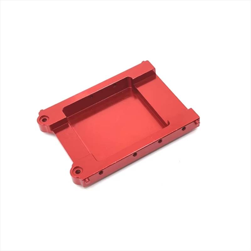 GTFRUQAS RC Autozubehör Für MN Für MN78 1/12 Metall-Upgrade Modifizierte Heckplatte Heckträger Querträger Fernbedienung Raupenfahrzeug-Upgrade-Teile Zubehör(Red) von GTFRUQAS