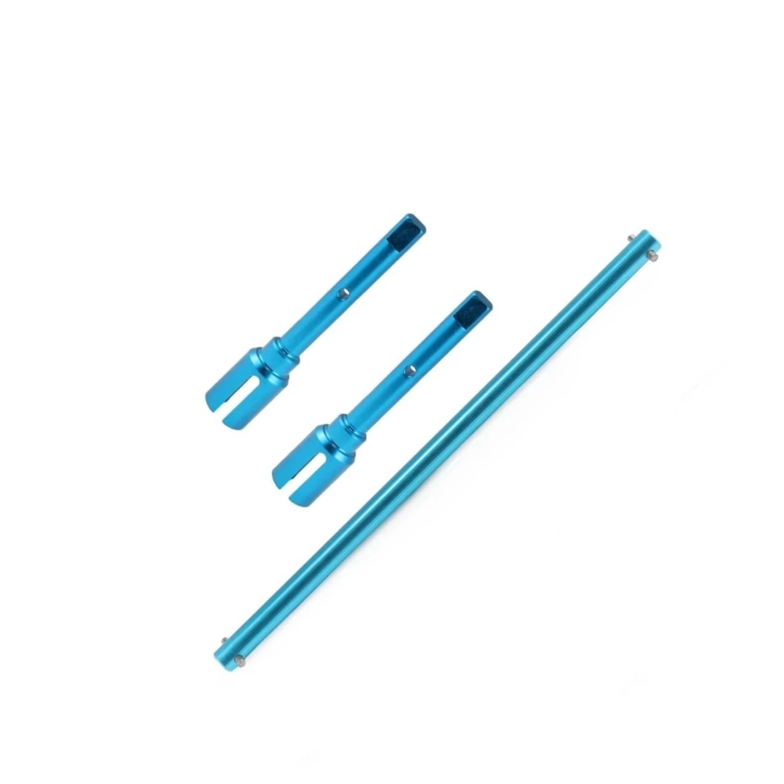 GTFRUQAS RC Autozubehör Für Tamiya Für Saraman Für TT02 Für TT-02 Für TT02B 1/10 Metall-Upgrade-Teile Zentrale Antriebswelle Und Propellergelenksatz Fernbedienungs-Spielzeugauto(Blue) von GTFRUQAS