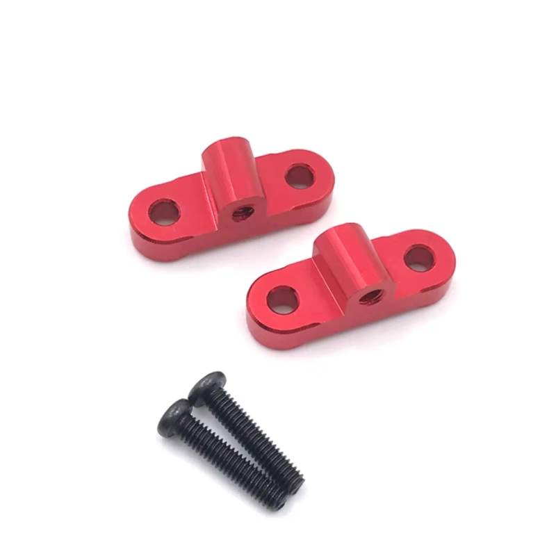 GTFRUQAS RC Autozubehör Für WLtoys 12427 12428 12423 12429 FY01 FY02 FY03 Verbesserte Metall-Hinterachs-Pleuelstangen-Befestigungsvorrichtung Fernbedienungs-Raupenfahrzeug-Upgrade-Teile Zubehör(Red) von GTFRUQAS