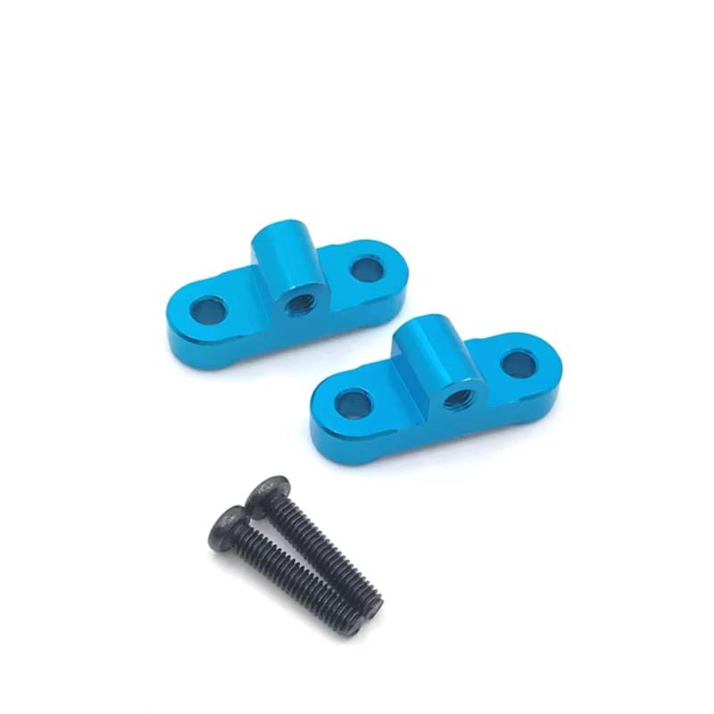 GTFRUQAS RC Autozubehör Für WLtoys 12427 12428 12423 12429 FY01 FY02 FY03 Verbesserte Metall-Hinterachs-Pleuelstangen-Befestigungsvorrichtung Fernbedienungs-Raupenfahrzeug-Upgrade-Teile Zubehör(Blue) von GTFRUQAS