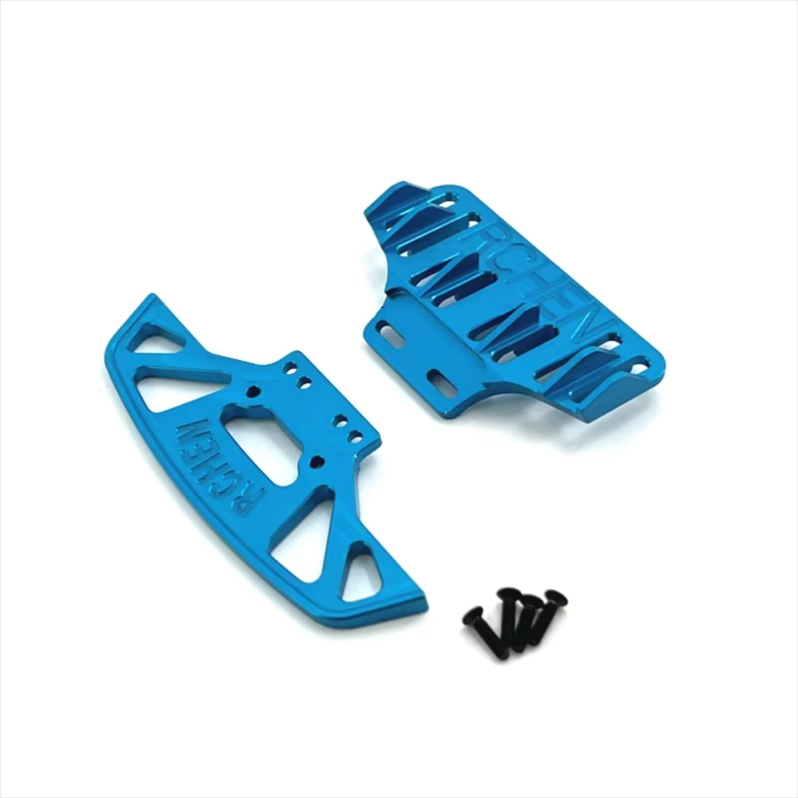 GTFRUQAS RC Autozubehör Für WLtoys 284010 284131 K989 K979 K969 P929 P939 1/28 Metall Vorderen Und Hinteren Stoßfänger Fernbedienung Crawler Auto Upgrade Teile(Blue) von GTFRUQAS