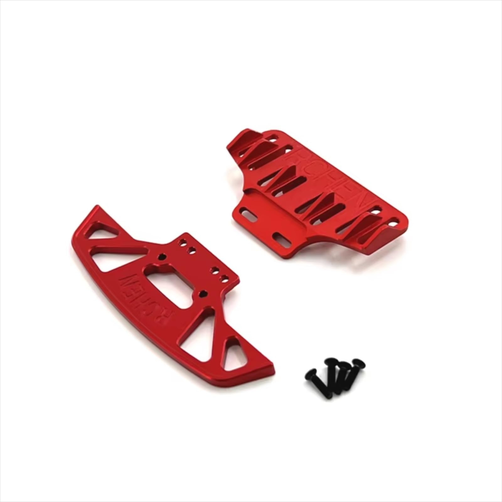 GTFRUQAS RC Autozubehör Für WLtoys 284010 284131 K989 K979 K969 P929 P939 1/28 Metall Vorderen Und Hinteren Stoßfänger Fernbedienung Crawler Auto Upgrade Teile(Red) von GTFRUQAS
