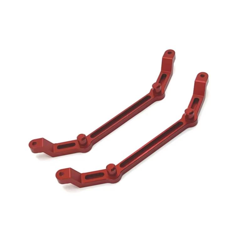 GTFRUQAS RC Autozubehör Für Wrangler Für MN Für MN128 1/12 Metall-Upgrade Modifizierte Schale Feste Säule Fernbedienung Crawler Fahrzeug Upgrade Teile Zubehör(Red) von GTFRUQAS
