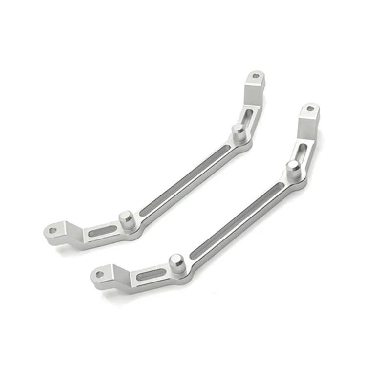 GTFRUQAS RC Autozubehör Für Wrangler Für MN Für MN128 1/12 Metall-Upgrade Modifizierte Schale Feste Säule Fernbedienung Crawler Fahrzeug Upgrade Teile Zubehör(Silver) von GTFRUQAS