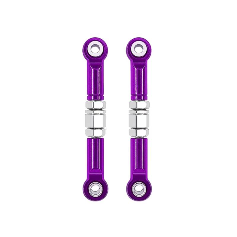 GTFRUQAS RC Ersatzteile Für MJX Für H16 16207 16208 16209 16210 1/16 2 Stücke Metall Front Steering Rod Lenkung Links RC Auto Upgrades Teile Zubehör(Purple) von GTFRUQAS