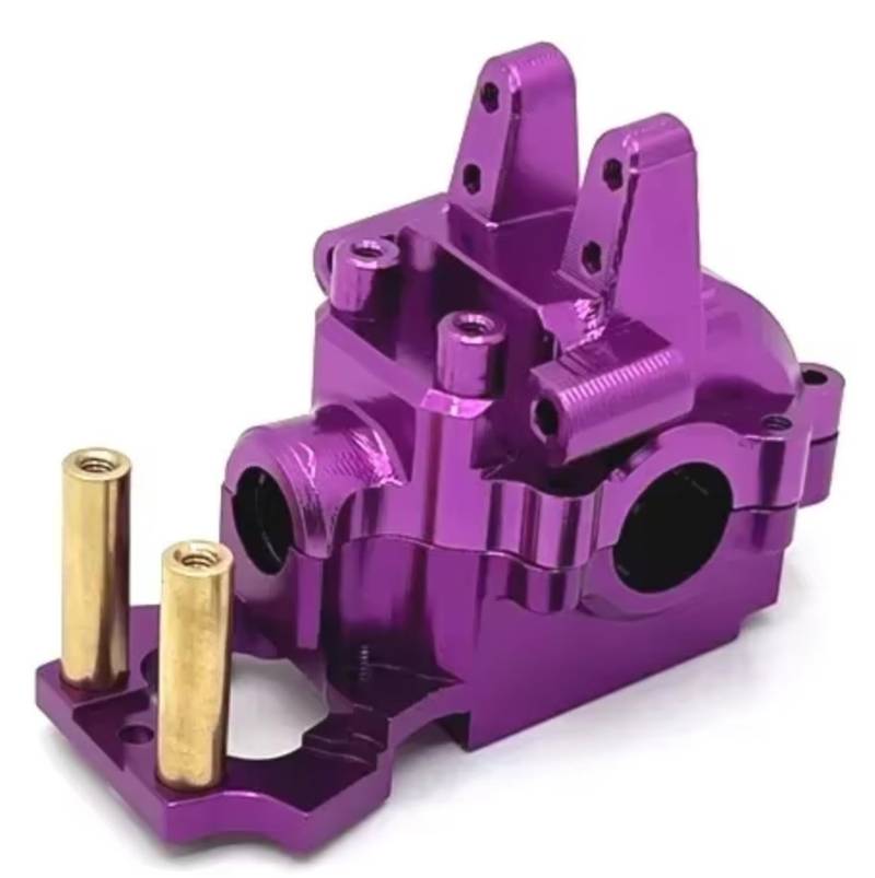 GTFRUQAS RC Ersatzteile Für MJX Für Hyper Go 14209 14210 14301 14302 14303 1/14 Metall Front Getriebe Gehäuse Getriebe Box Differential Fall RC Auto Upgrade Teile(Purple) von GTFRUQAS