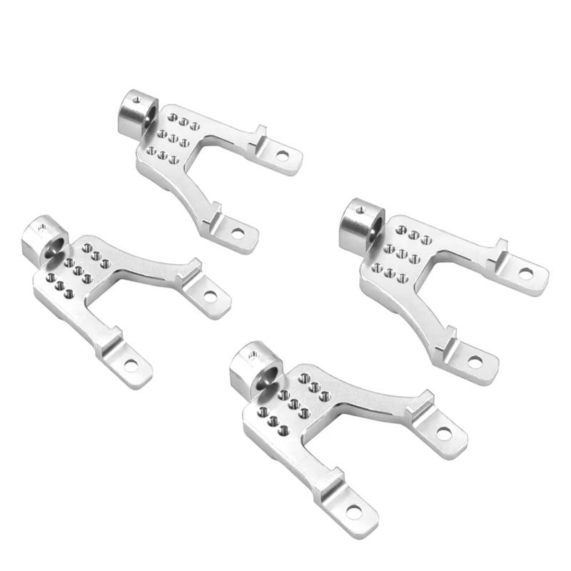 GTFRUQAS RC Ersatzteile Für Mn128 Für Model Mn86 G500 Upgrade Teile 1/12 Fernbedienung Rc Crawler Auto Zubehör Vorne Und Hinten Stoßdämpfer Metall(Silver) von GTFRUQAS
