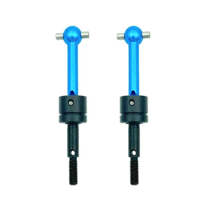 GTFRUQAS RC Ersatzteile Für Tamiya Für TT-01 Für TT-02 TA04 1/10 Metall CVD RC Auto Kardanwelle 53792 RC Auto Upgrade Teile Ersatz Teile(Blue,2 pcs) von GTFRUQAS