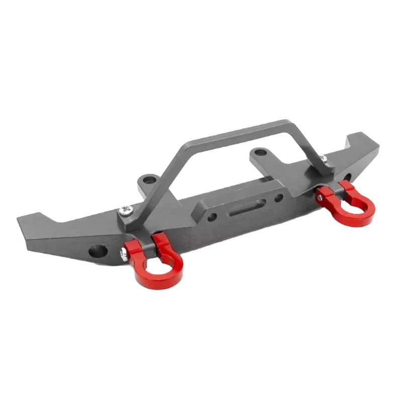 GTFRUQAS RC Ersatzteile Für WPL C14 C24 C24-1 1/16 Fernbedienung Auto 4WD LKW Track Upgrade Teile Metall Anti-Kollision Front Stoßstange Für Ist Geeignet(Metallic) von GTFRUQAS