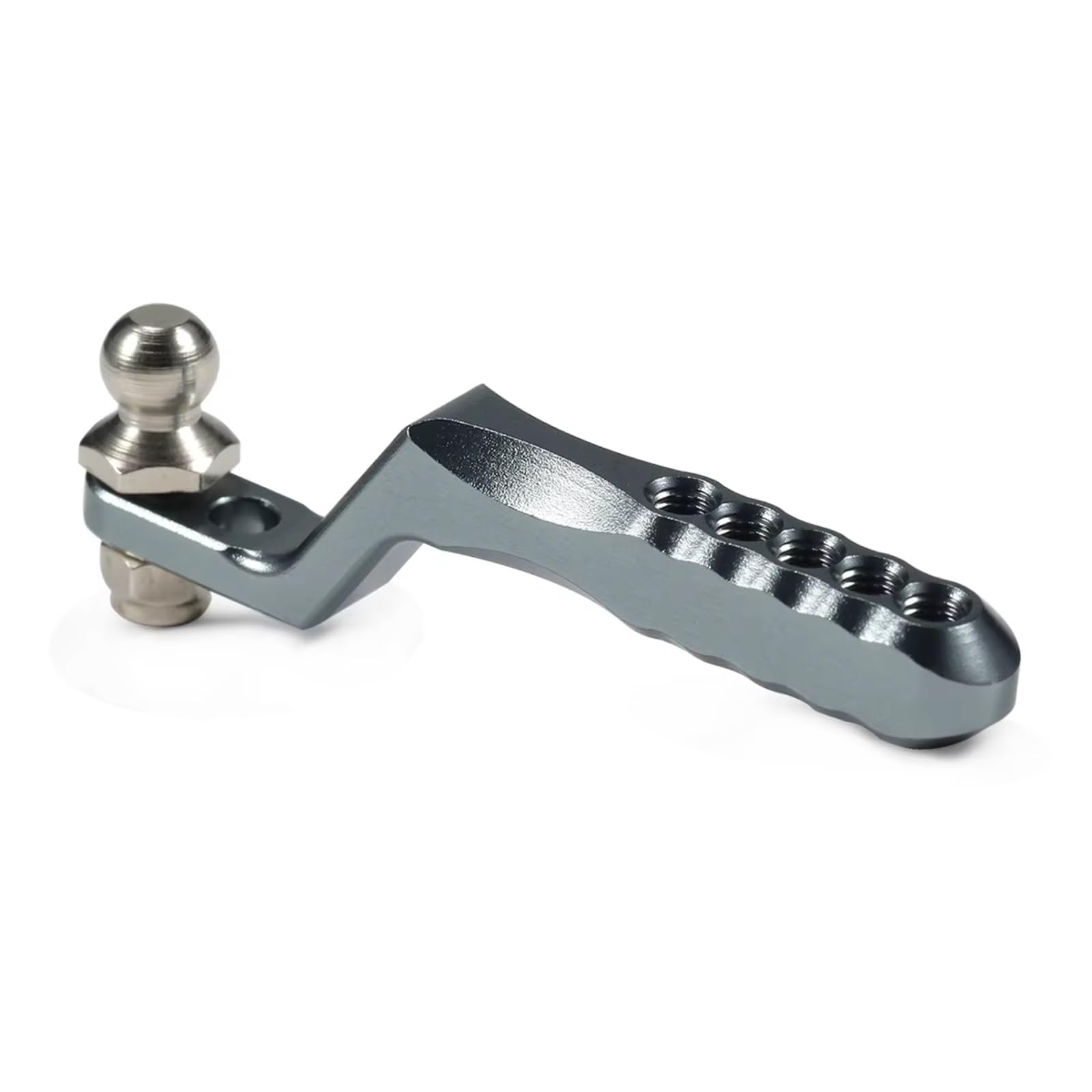 RC Autozubehö Für TRX4 Für SCX10 II 86100 D90 CC01 TF2 Für RGT Für Rock 1/10 1 Stück Aluminium Maßstab 1:10 RC Anhängerkupplung Anhängerhaken Auto Crawler Heckstoßstange Teile(Gray) von GTFRUQAS
