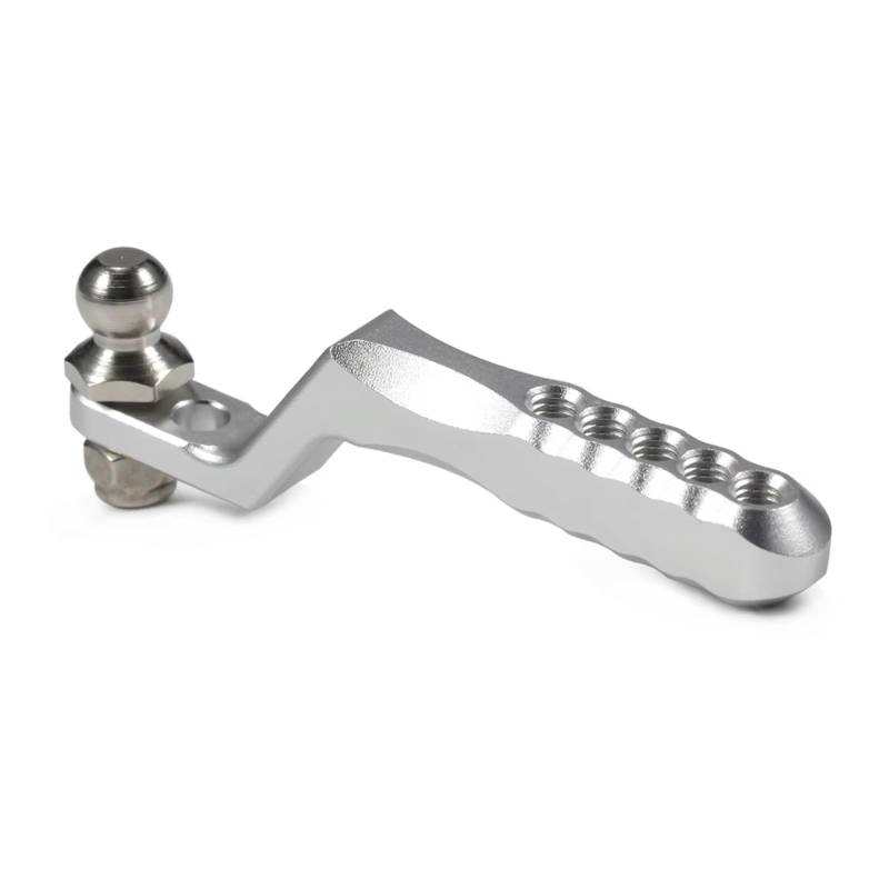 RC Autozubehö Für TRX4 Für SCX10 II 86100 D90 CC01 TF2 Für RGT Für Rock 1/10 1 Stück Aluminium Maßstab 1:10 RC Anhängerkupplung Anhängerhaken Auto Crawler Heckstoßstange Teile(Silver) von GTFRUQAS