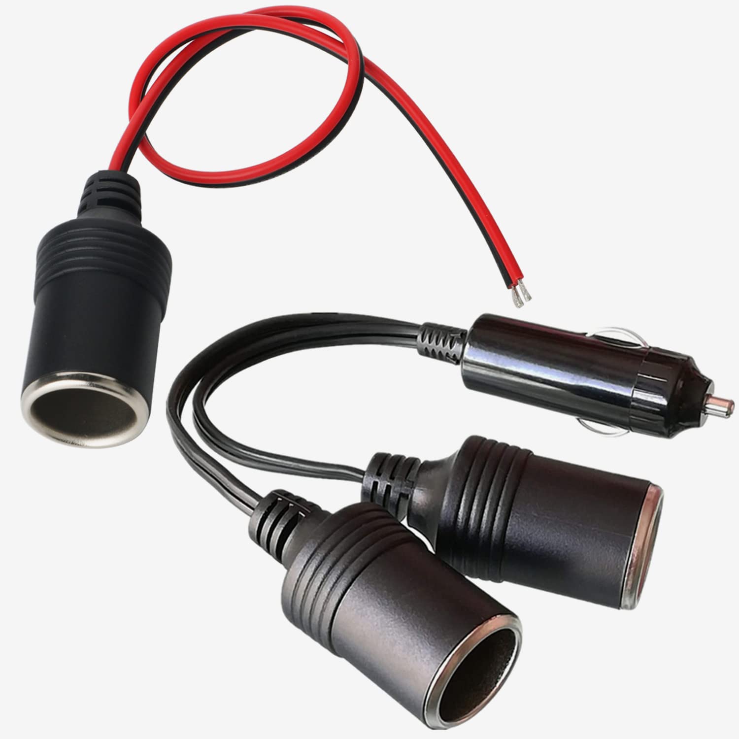 GTIWUNG KFZ-Ladegerät Power Zigarettenanzünder Buchse Kabel Stecker Adapter, Weibliche Zigarettenanzünder Anzünderbuchse 12V Buchse Netzstecker, 1 bis 2 KFZ Auto Zigarettenanzünder Stecker GTIWUNG KFZ-Ladegerät Power Zigarettenanzünder Buchse Kabel Stecker Adapter, Weibliche Zigarettenanzünder Anzünderbuchse 12V Buchse Netzstecker, 1 bis 2 KFZ Auto Zigarettenanzünder Stecker von GTIWUNG