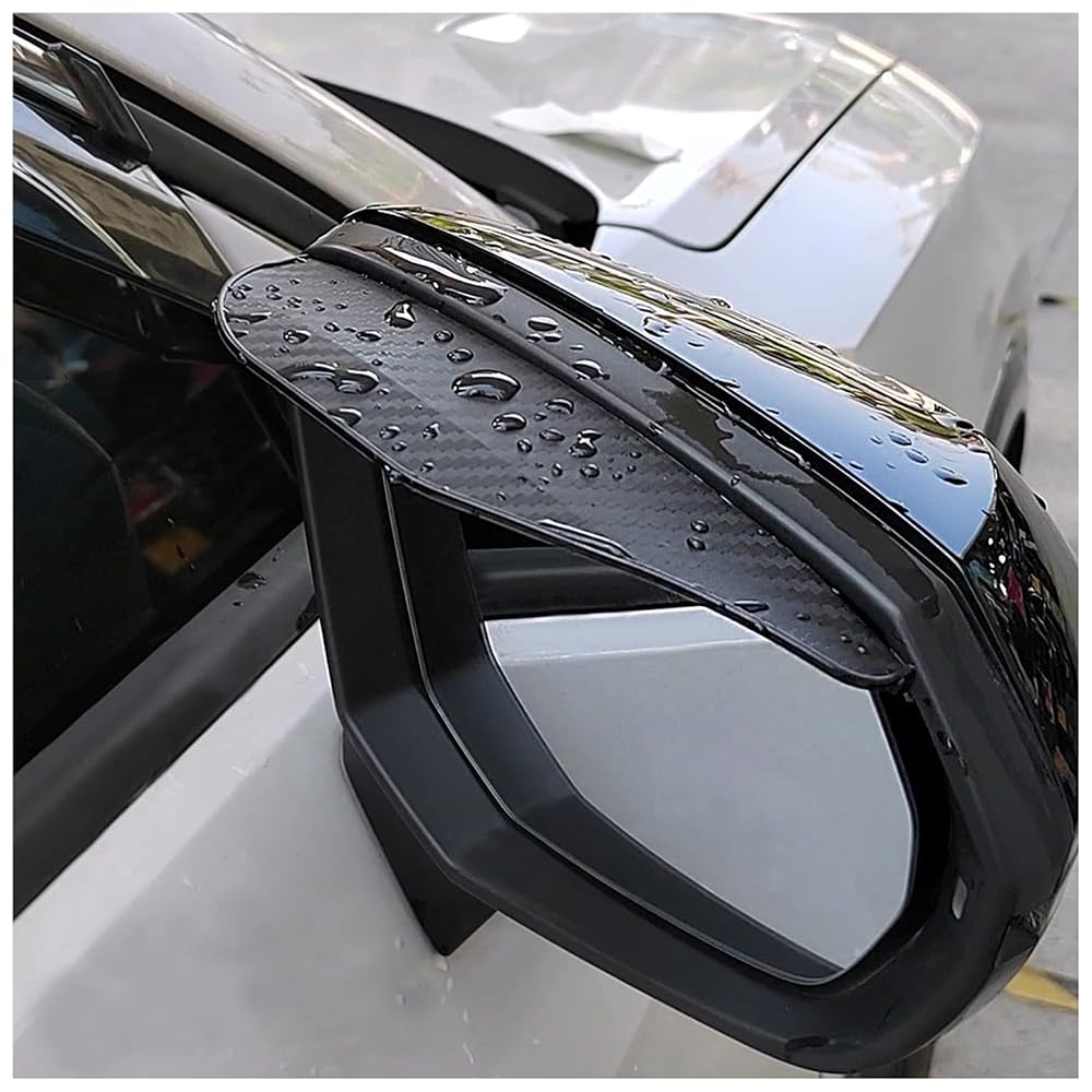 2PCS Rückspiegel Regenschutz Autofenster,Coole Carbonfaser Seitenspiegel Regenschutz mit Starkem Klebeband,Gebogenes Design Universelle Auto Zubehör Außenspiegel Abdeckung 2PCS Rückspiegel Regenschutz Autofenster,Coole Carbonfaser Seitenspiegel Regenschutz mit Starkem Klebeband,Gebogenes Design Universelle Auto Zubehör Außenspiegel Abdeckung von GTLM