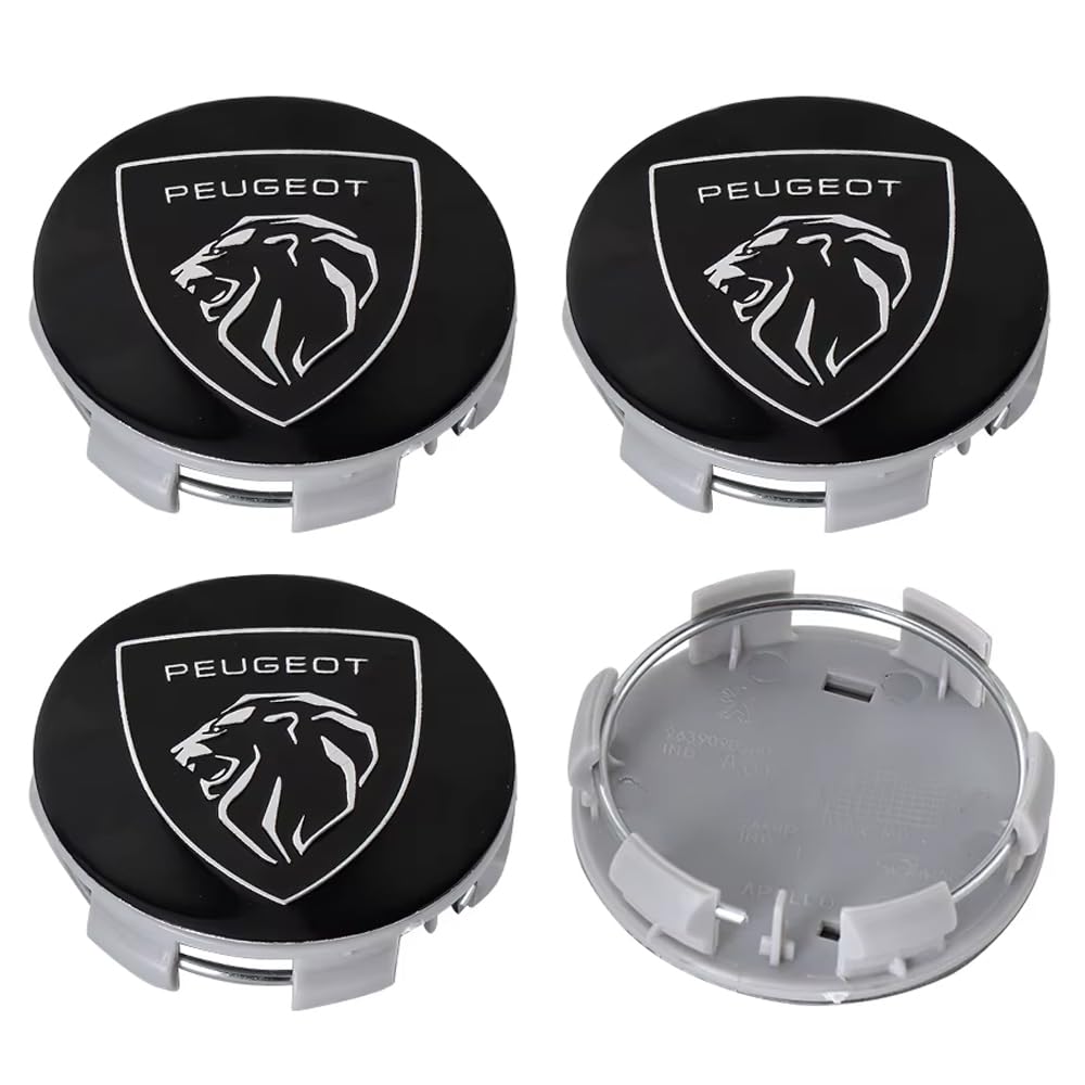 4 Nabendeckel 60mm Nabenkappen für Peugeot 508 SW I 8E Facelift I 2014-2018, ABS Kunststoff Aluminium Felgendeckel Nabenkappe Radkappen Felgenkappen Radnabenabdeckung,A- 4 Nabendeckel 60mm Nabenkappen für Peugeot 508 SW I 8E Facelift I 2014-2018, ABS Kunststoff Aluminium Felgendeckel Nabenkappe Radkappen Felgenkappen Radnabenabdeckung,A- von GTME