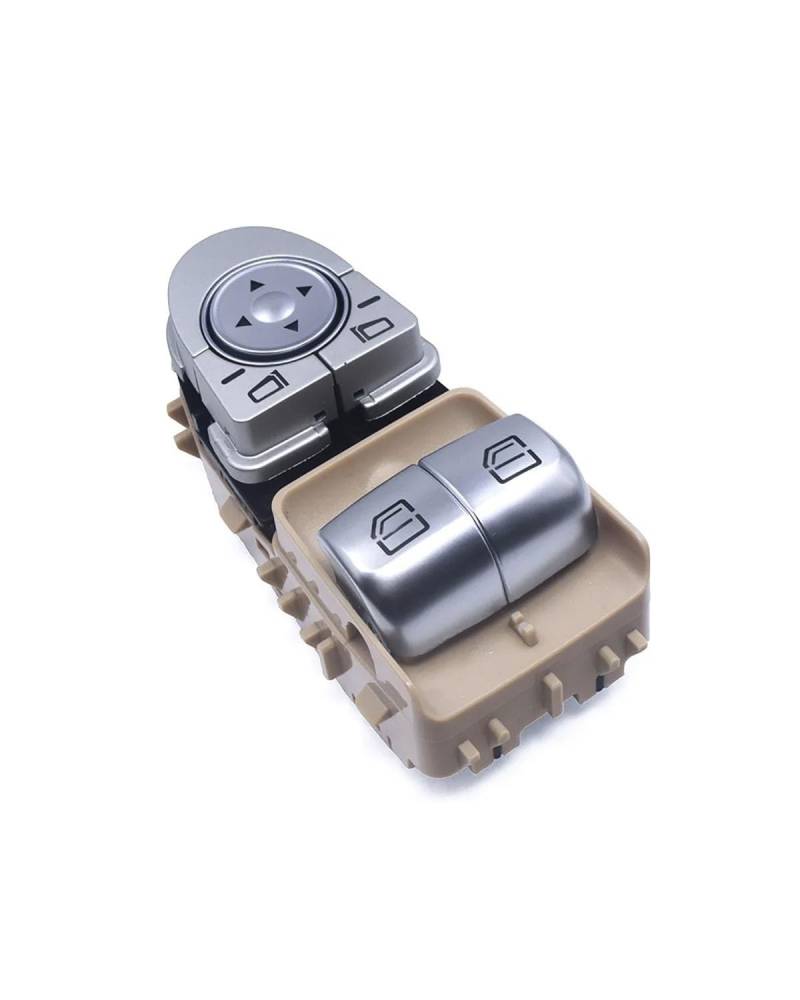 Fensterheber Schalter 1PC Auto Fenster Controller Schalter Taste Fensterheber Schalter Für Benz Für C-Klasse Für Coupe Für V-klasse OE::A2059057011(Beige) von GTOQEV