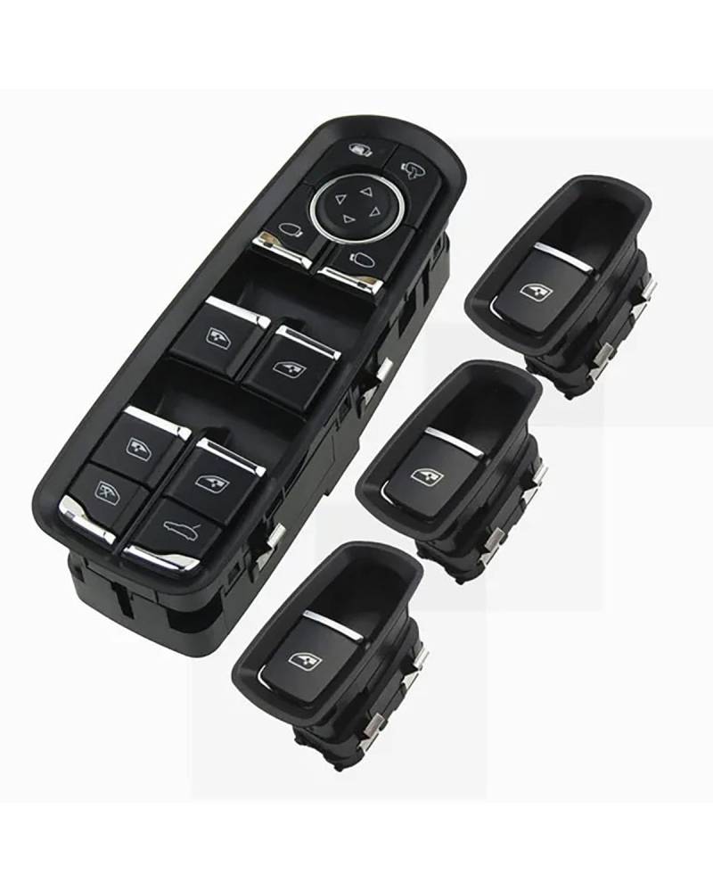 Fensterheber Schalter 1PC Power Passagier Fahrer Fenster Control Schalter Taste Konsole Für PanameraES Für Cayenne Für 2010-2018 OE:7PP959858AEDML 7PP959858AF(Set 2) von GTOQEV