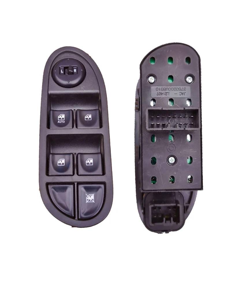 Fensterheber Schalter 1pc Auto Vorne Fahrer Hinten Links Rechts Fenster Glas Heber Button Control Schalter Für JAC J3 OE:3750200U8010(Front Left) von GTOQEV