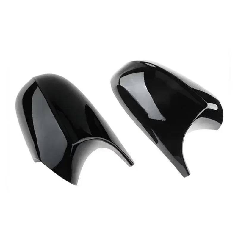 Für 1 3 Serie E87 E81 E90 2009-2012 Rückansicht Seiten Fall Trim ABS Auto Rückspiegel Abdeckung 51167205291(Bright Black) von GTOQEV