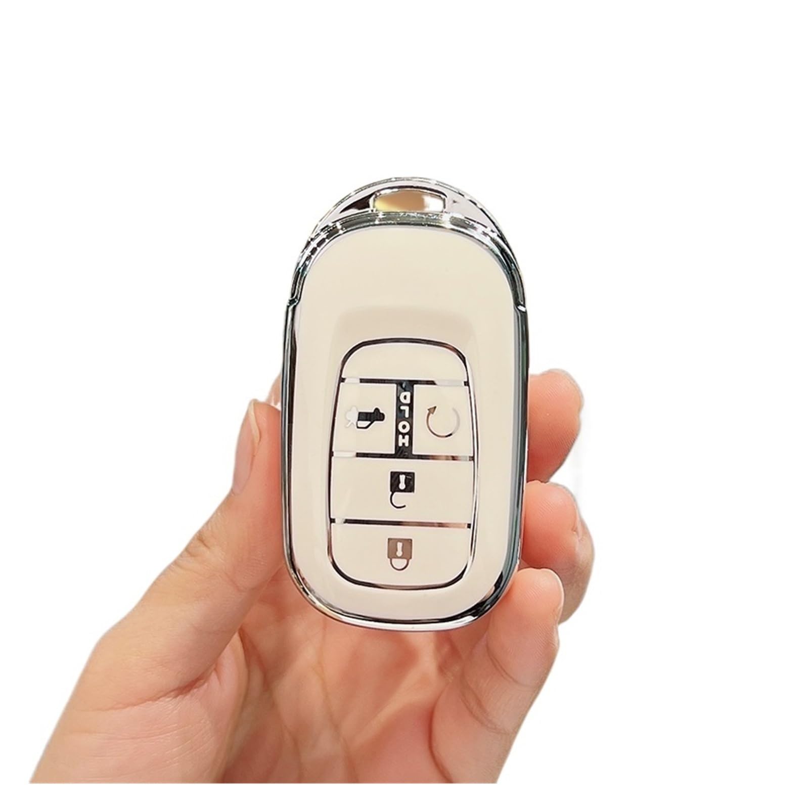 Für CRV Civic Accord 2021 2022 Schutz Schlüsselanhänger Zubehör 2 3 4 5 Tasten TPU Auto Fernbedienung Schlüssel Fall Abdeckung Shell Fob(White5) von GTOQEV