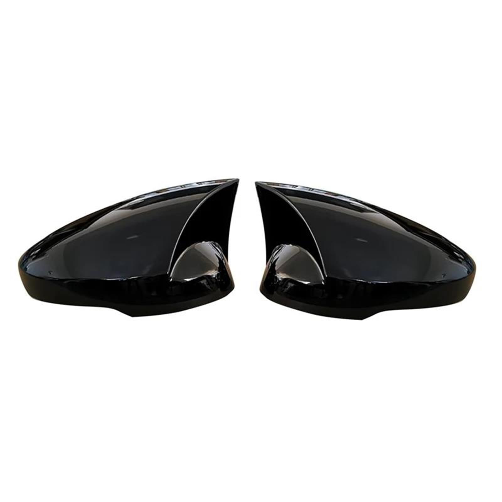 Für Civic 11Th Gen 2022 Up 2023 Auto Seite Tür Flügel Rückspiegel Abdeckung Trim Geändert Hörner Shell Tür Rückspiegel Abdeckung Ersatz Teile(Black) von GTOQEV