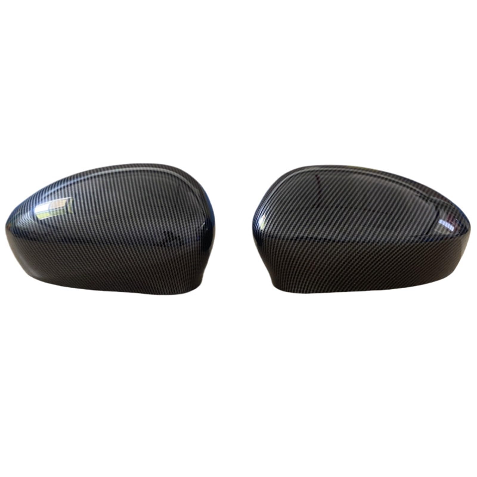 Für Fait 500 500C Abarth 2007-2023 2X Auto Seitenspiegel Abdeckung Rückansicht Kappen Rückansicht Kappe Ersatz Fall Shell Auto Zubehör(Carbon) von GTOQEV