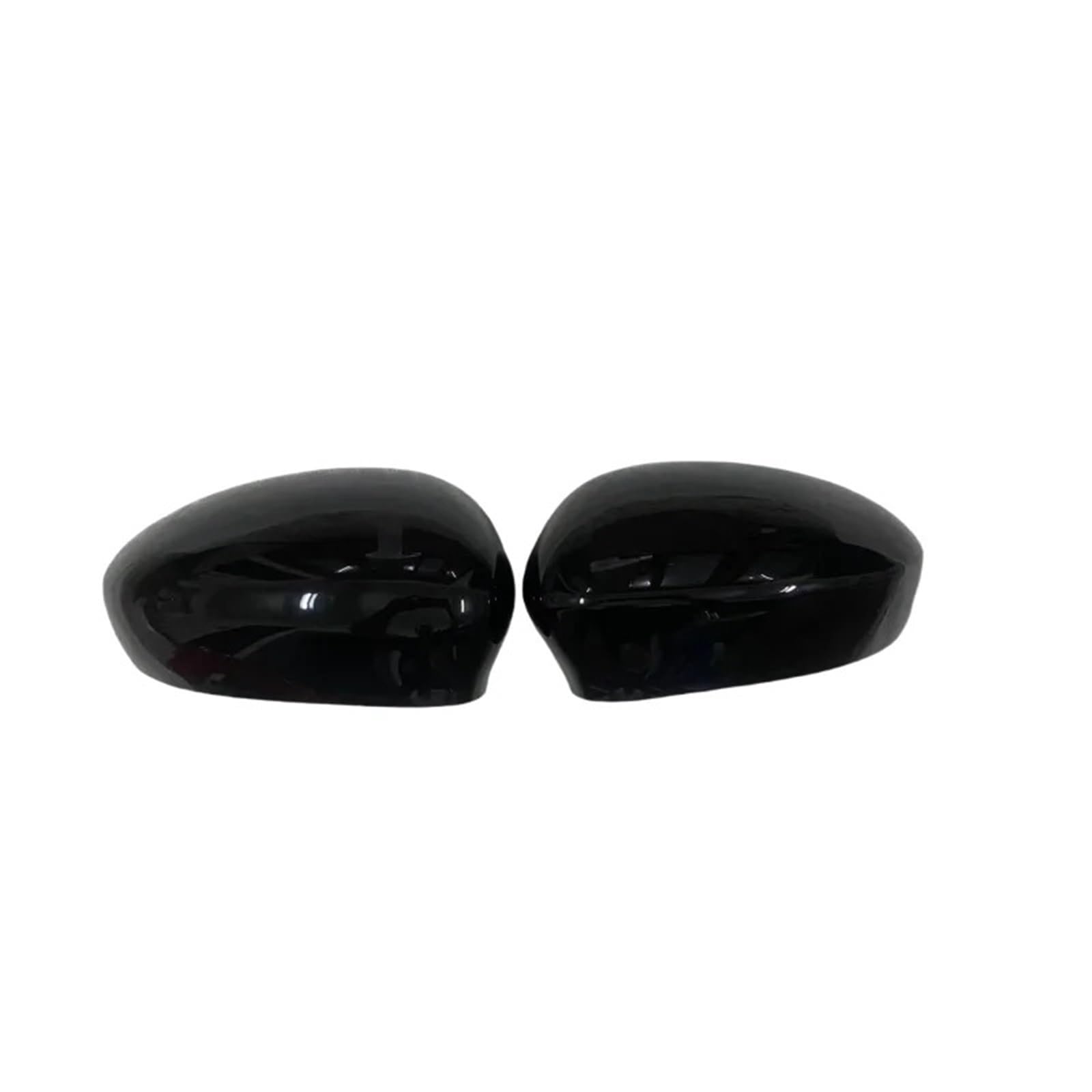 Für Fait 500 500C Abarth 2007-2023 2X Auto Seitenspiegel Abdeckung Rückansicht Kappen Rückansicht Kappe Ersatz Fall Shell Auto Zubehör(Glossy Black) von GTOQEV