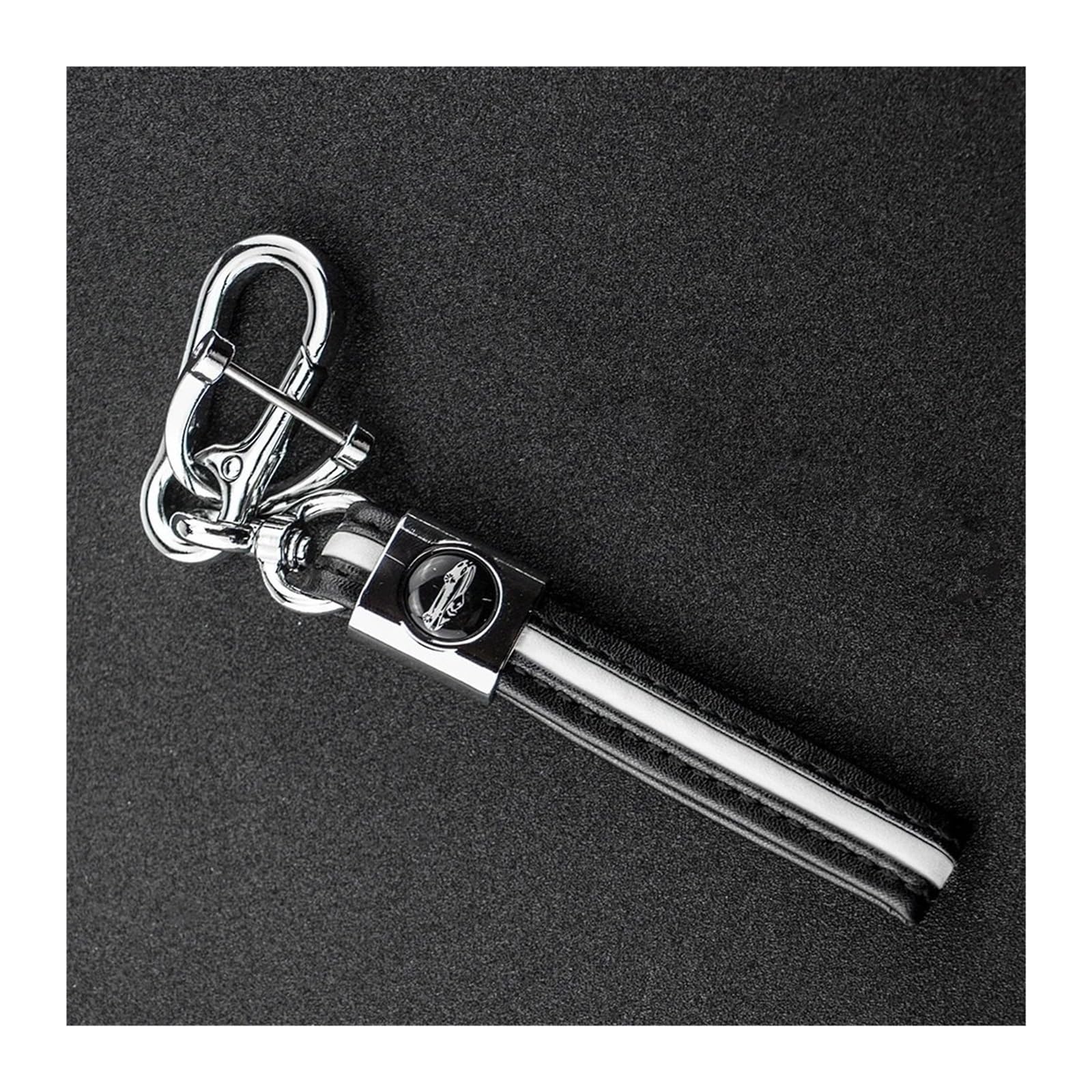 Für Ford Focus4 Edge Explorer Mondeo Trurus Mustang Ranger Schutz TPU Auto 3 4 Taste Schlüssel Fall Abdeckung Halter Keycahin(White Key Chain) von GTOQEV