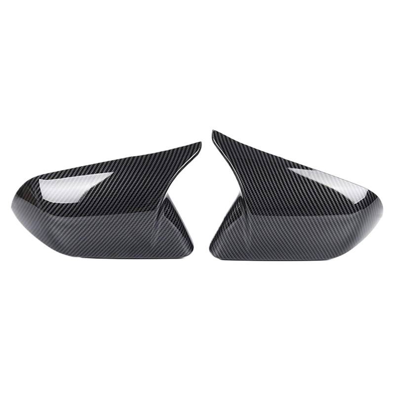Für Ford Für Mustang 2015-2022 Horn Spiegel Abdeckung Ersatz Rück Seite Spiegel Abdeckung Kappe Carbon FR3B-17683 FR3Z 17682(Carbon) von GTOQEV