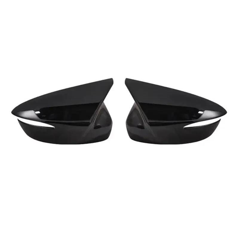 Für Mazda CX-5 CX-3 CX-4 Auto Rückspiegel Abdeckung Flügel Kappe Horn Außentür Rückansicht Fall Trim Aufkleber Carbon(Gloss Black) von GTOQEV