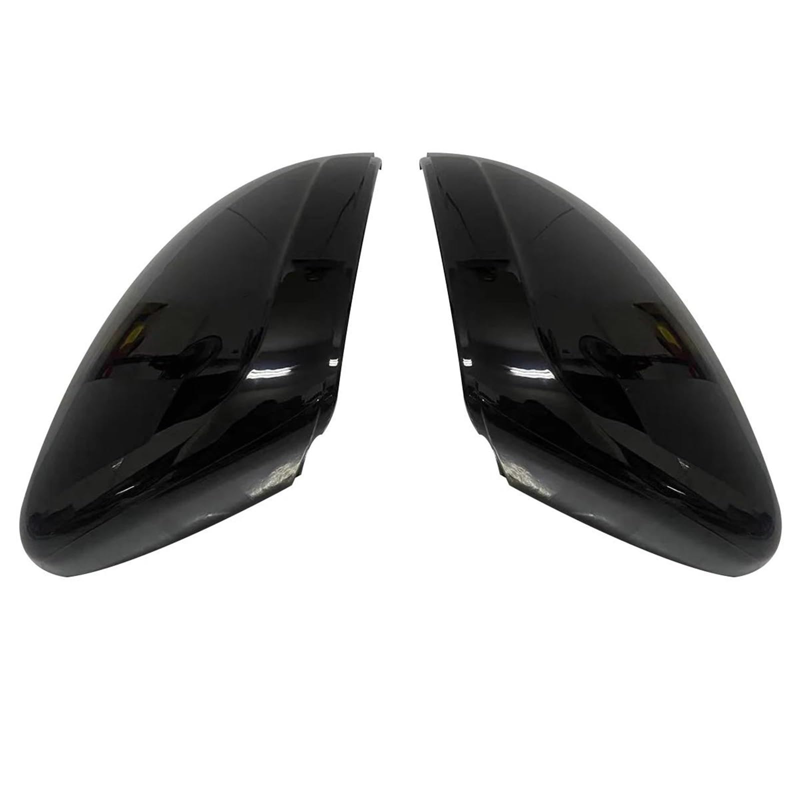 Für Peugeot 208/2008 2012–2018, 2 Stück Ersatz-Auto-Seitentür-Rückspiegel-Abdeckung, Zierleisten, Rückansicht(Black) von GTOQEV