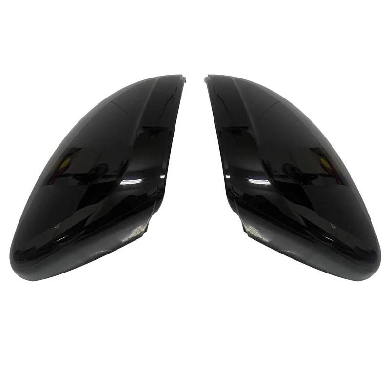 Für Peugeot 208/2008 2012–2018, 2 Stück Ersatz-Auto-Seitentür-Rückspiegel-Abdeckung, Zierleisten, Rückansicht(Black) von GTOQEV
