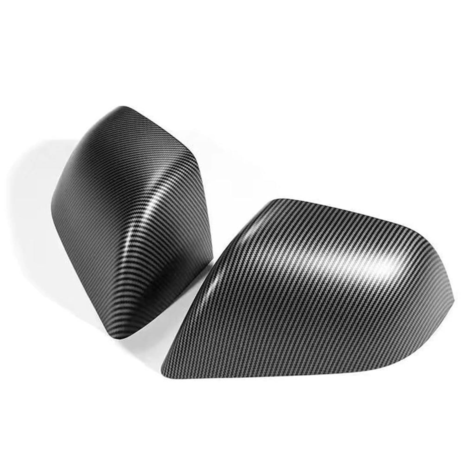 Für Tesla Für Modell 3+ 2024 Highland 1 Paar Seitenspiegelabdeckungen ABS Carbon Rückspiegelkappe Beifahrer- Und Antriebsseite(Matte Carbon) von GTOQEV
