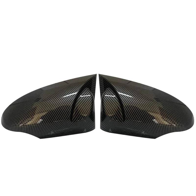 Für Toyota CHR C HR C-HR 2017 2018 2019 2020 2021 2x Horn Rückspiegel Abdeckung Auto Flügel Seite Tür Spiegel Kappen(Carbon) von GTOQEV