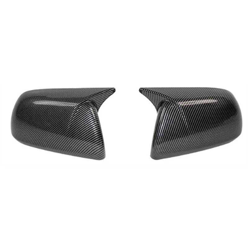 Für Toyota Für Highlande 08-13 Rückspiegelabdeckung Horn Rückspiegelschale Dekoration Tür Rückspiegelabdeckung Ersatzteile(Carbon) von GTOQEV