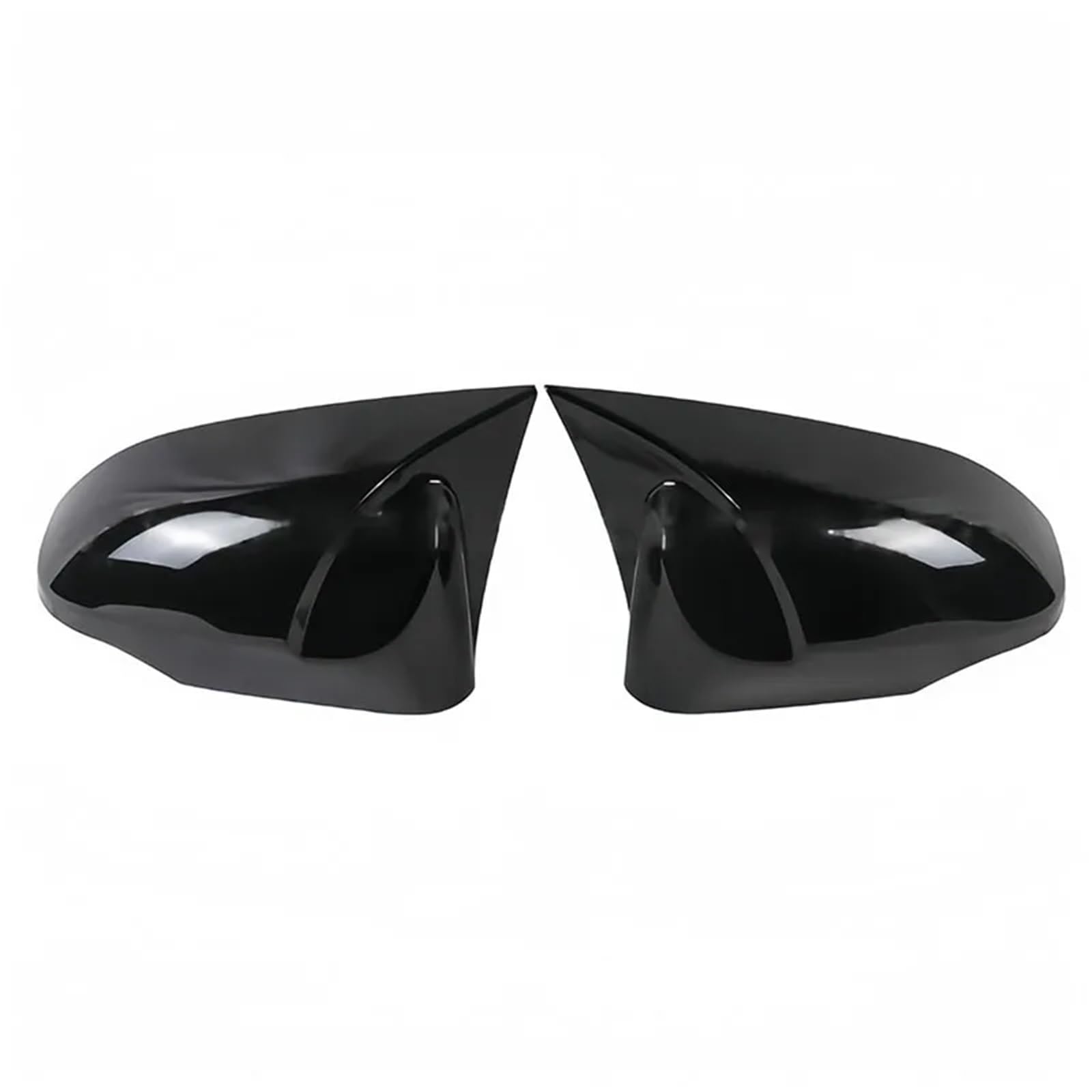 Für Toyota Für Yaris 2013-2020 Für Corolla 14-18 Rückspiegel Modifikation Paste Horn Shell Spiegel(Bright black) von GTOQEV