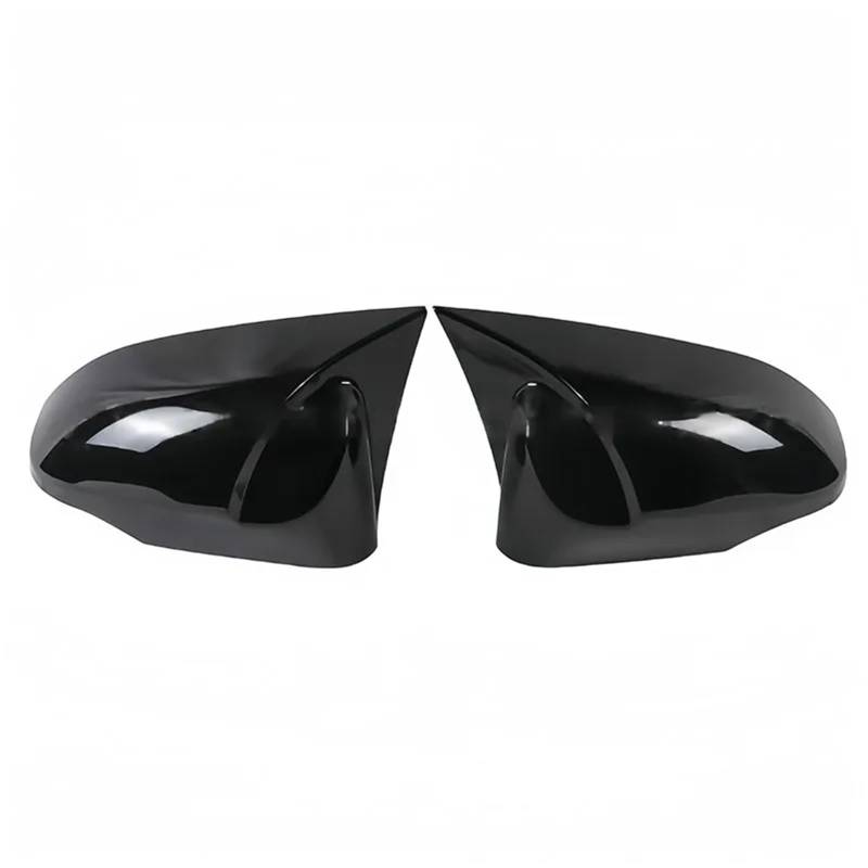 Für Toyota Für Yaris 2013-2020 Für Corolla 14-18 Rückspiegel Modifikation Paste Horn Shell Spiegel(Bright black) von GTOQEV