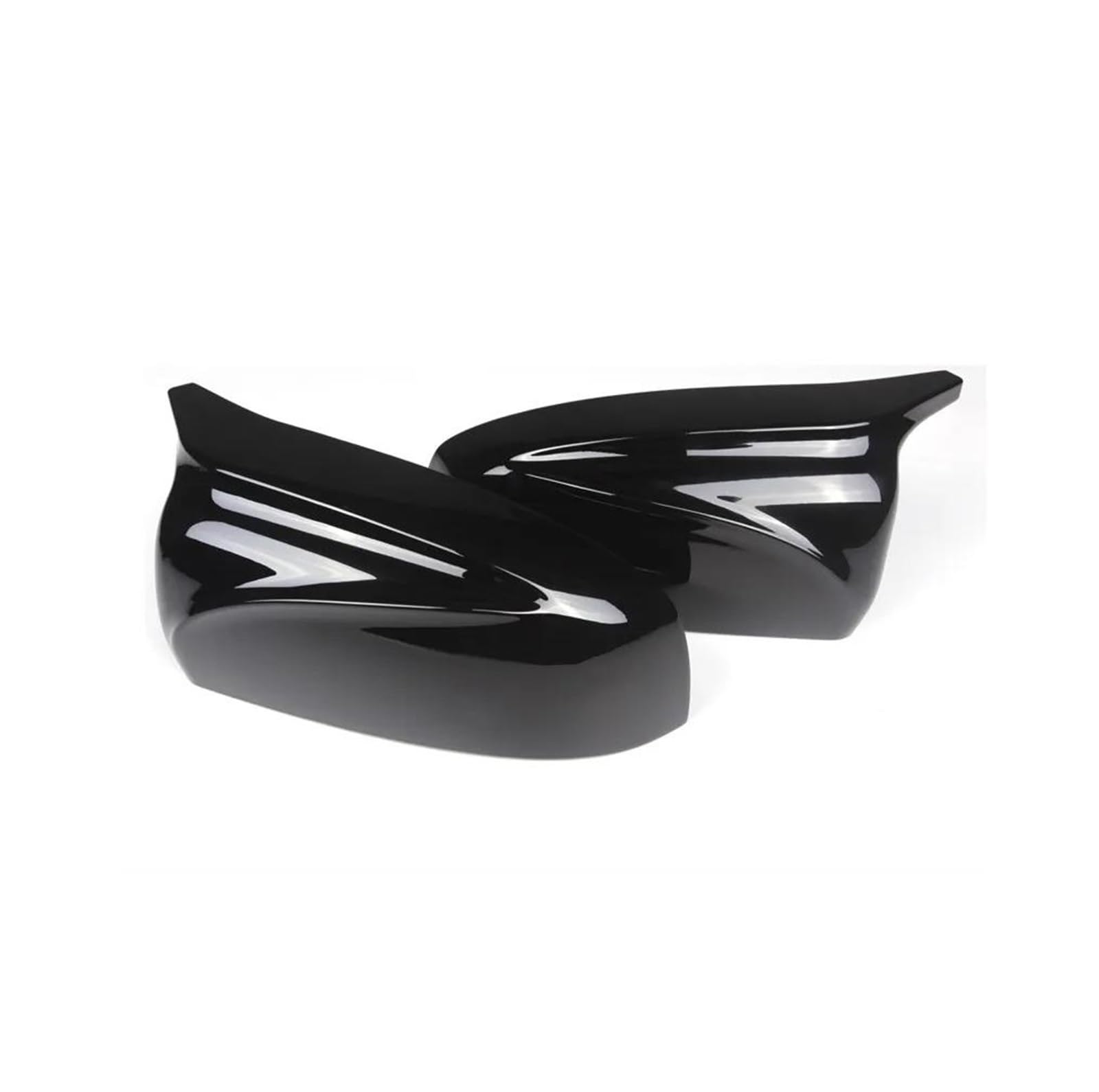 Für X5 E70 X6 E71 2008-2013 2 Stück Seitenflügel Rückspiegel Modifiziertes Auto-Styling Helle Schwarze Carbon-Spiegelabdeckkappen(Glossy Black) von GTOQEV