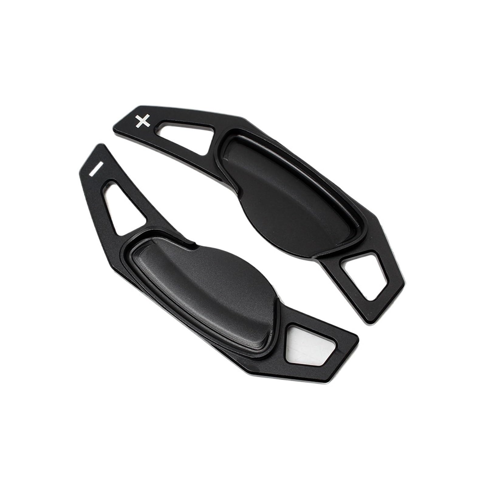 Lenkradschaltpaddel Für Benz Für Smart 451 453 Two 2009-2017 Für Four 2015-2017 Auto Lenkrad Schaltwippen Schaltwippen Extender Aufkleber 2St(Black) von GTOQEV